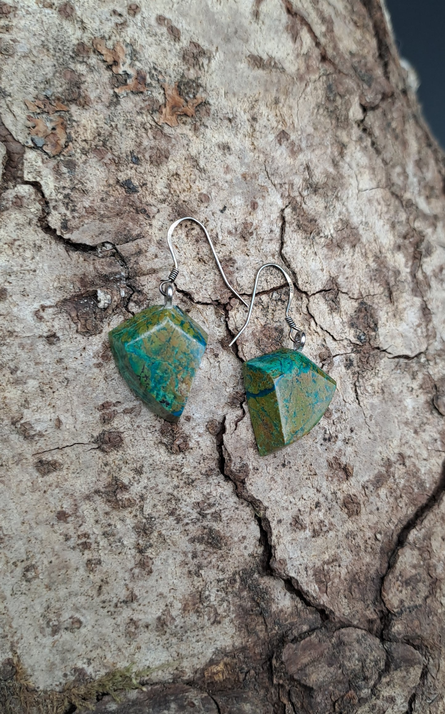 Boucles D'oreilles en Chrysocolle