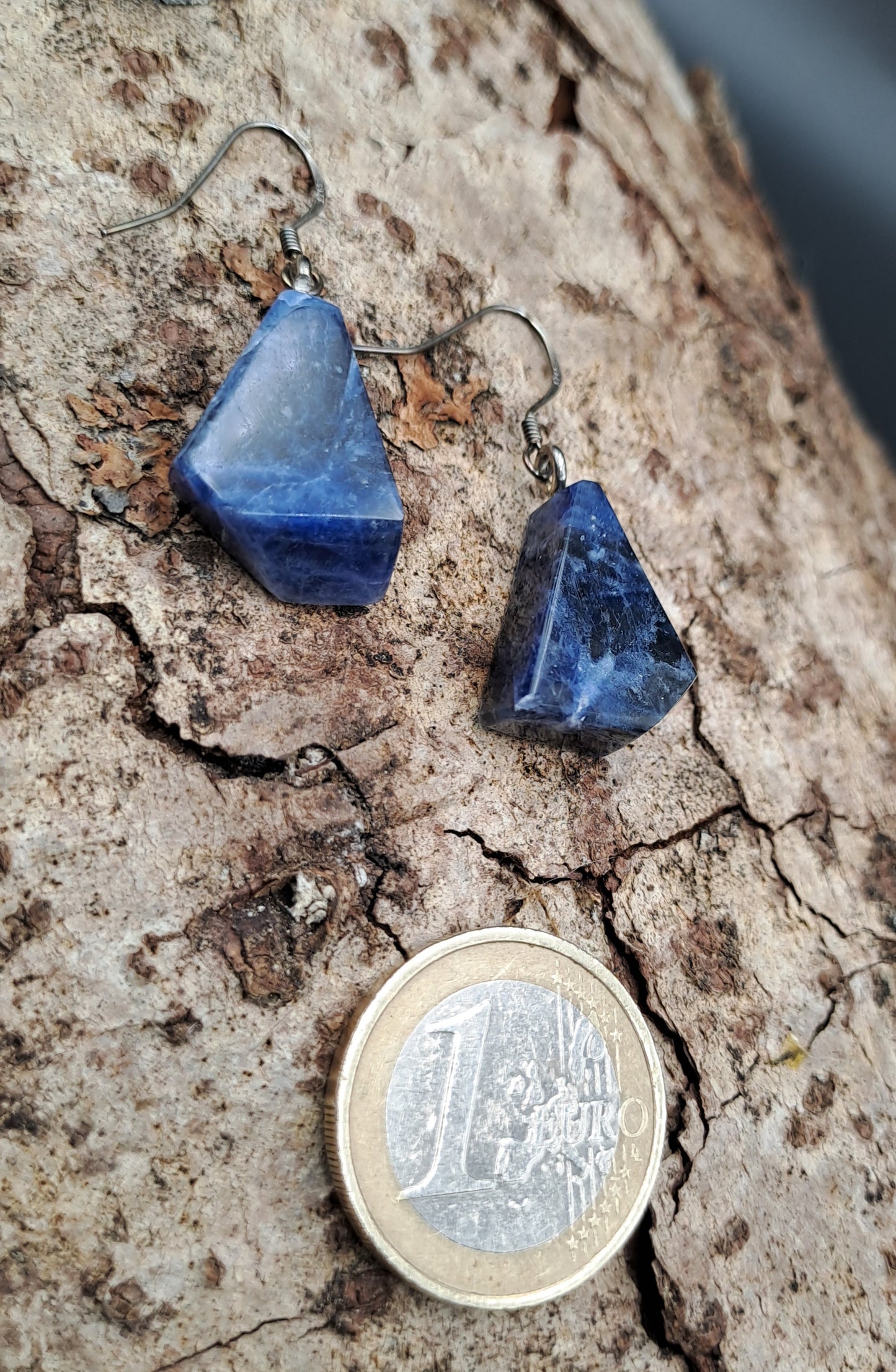Boucles D'oreilles en Sodalite