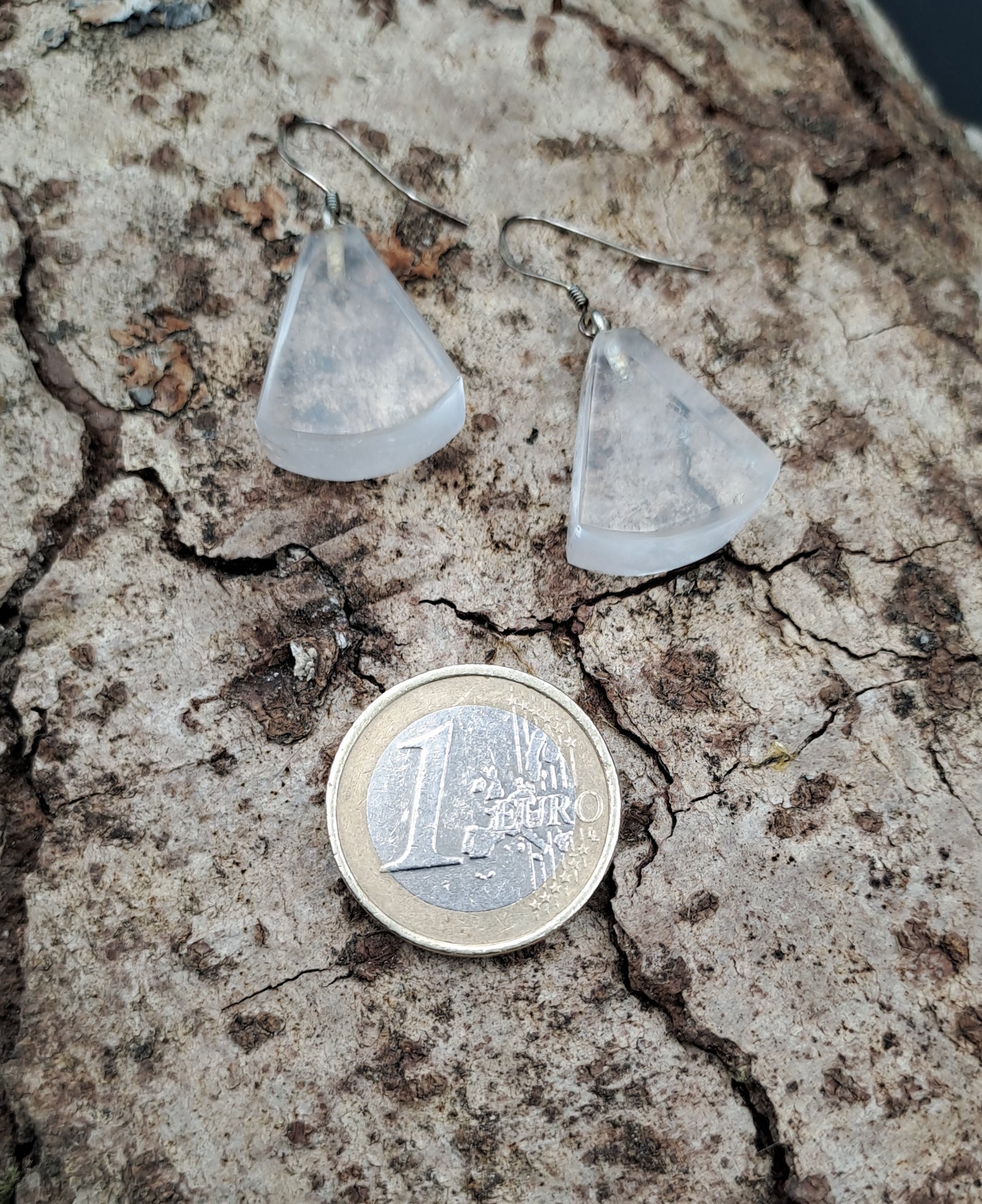 Boucles D'oreilles en Cristal de Roche