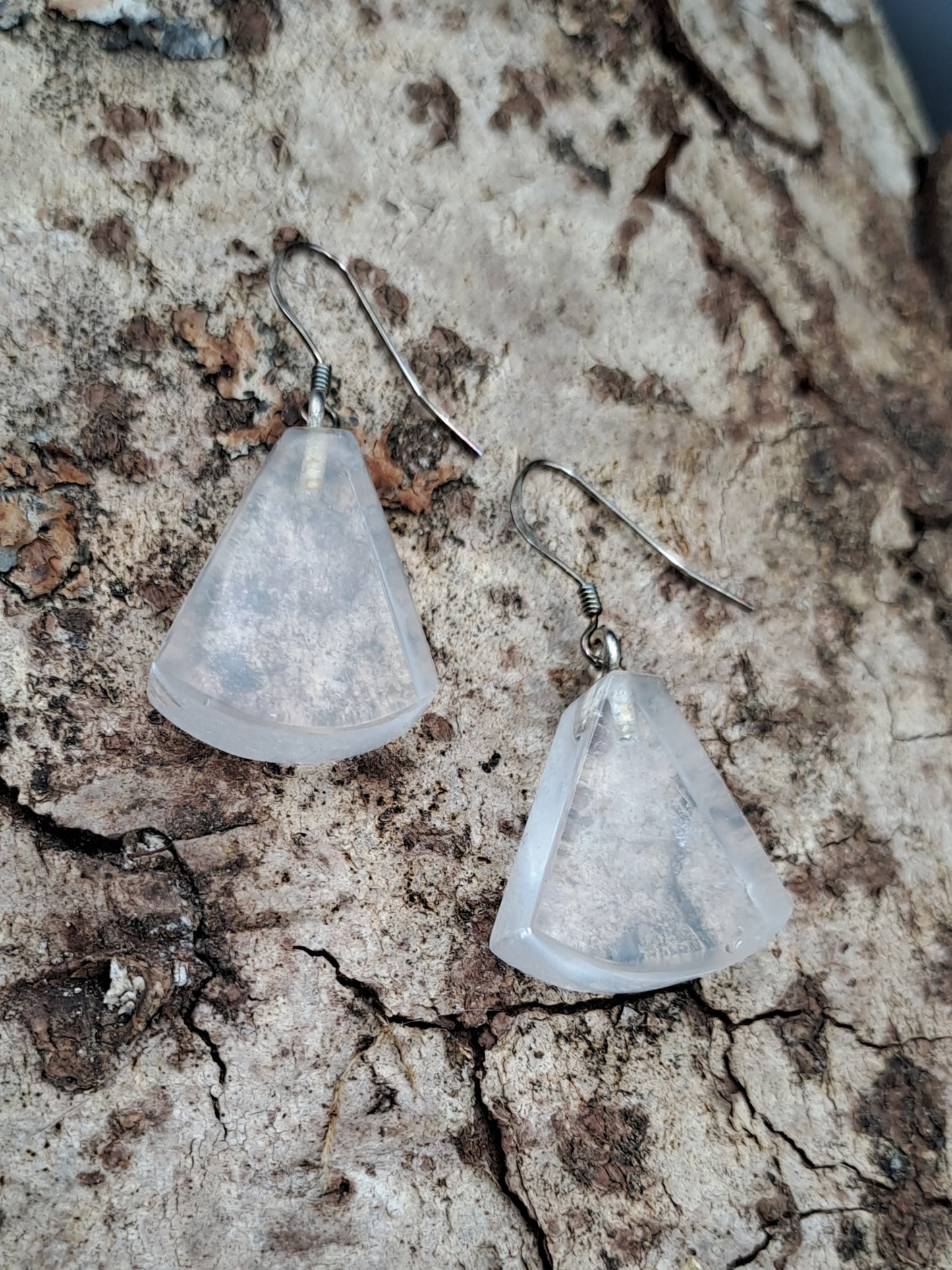 Boucles D'oreilles en Cristal de Roche