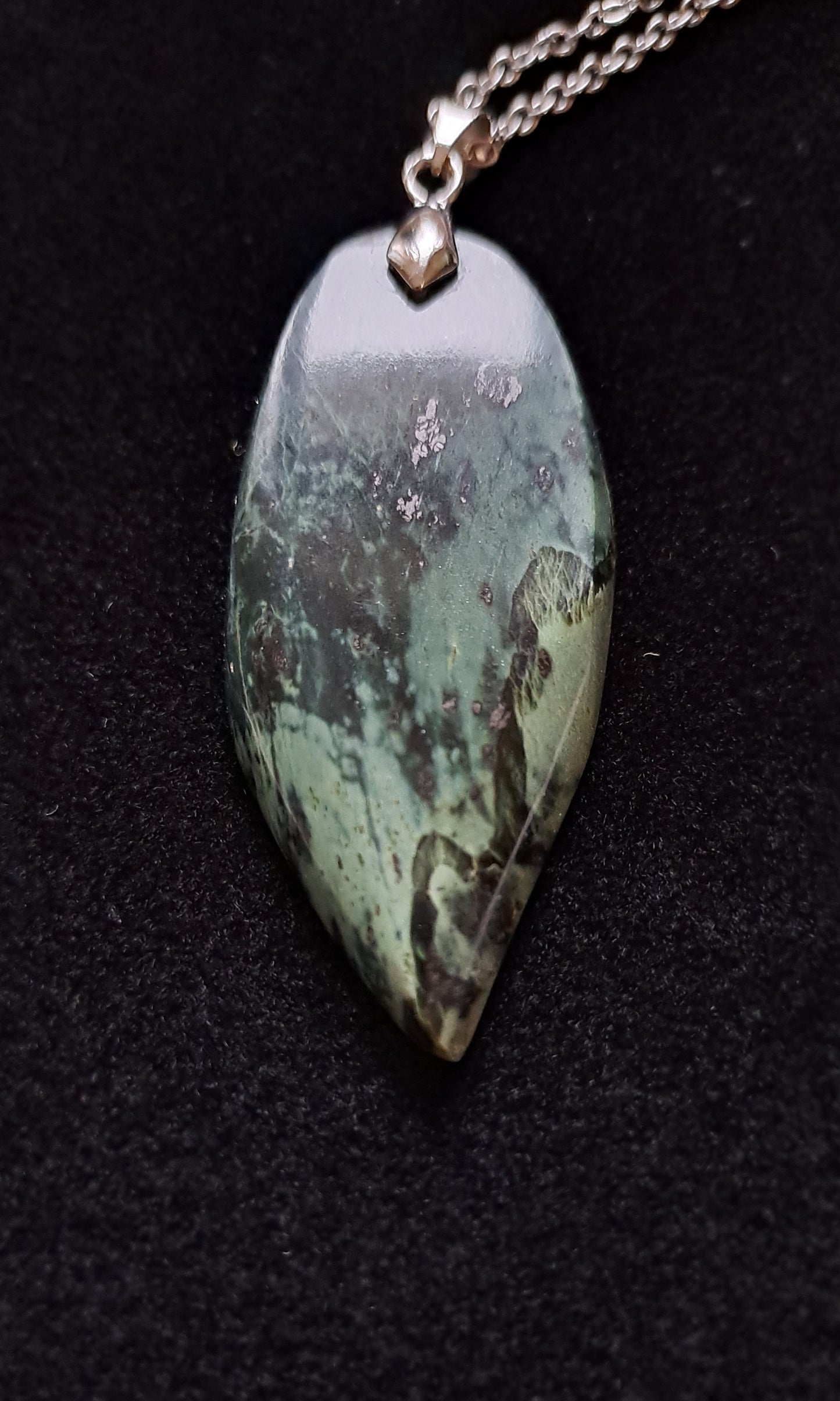 Pendentif en Serpentine de la vallée d'Aoste