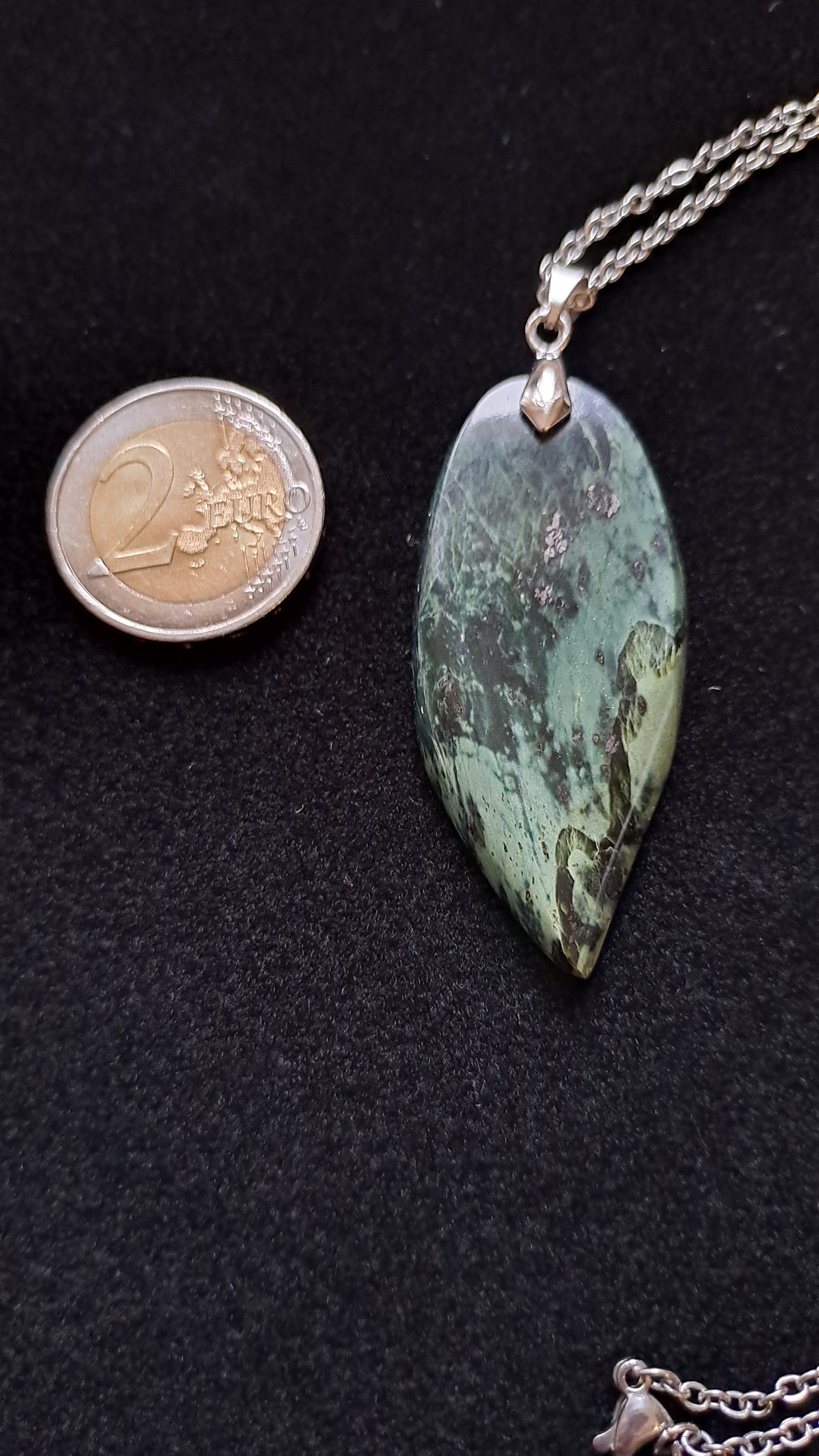 Pendentif en Serpentine de la vallée d'Aoste
