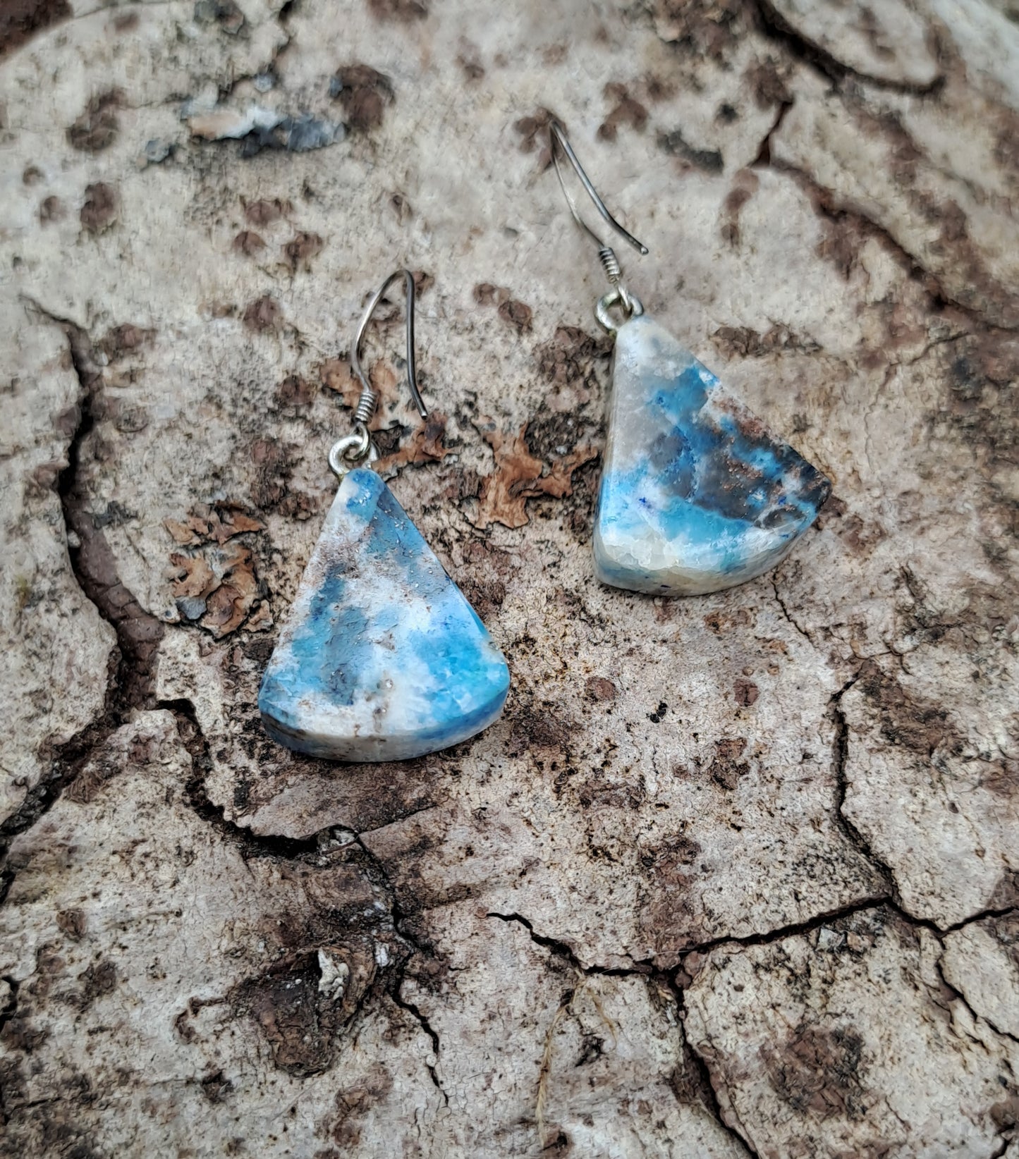 Boucles D'oreilles en Linarite