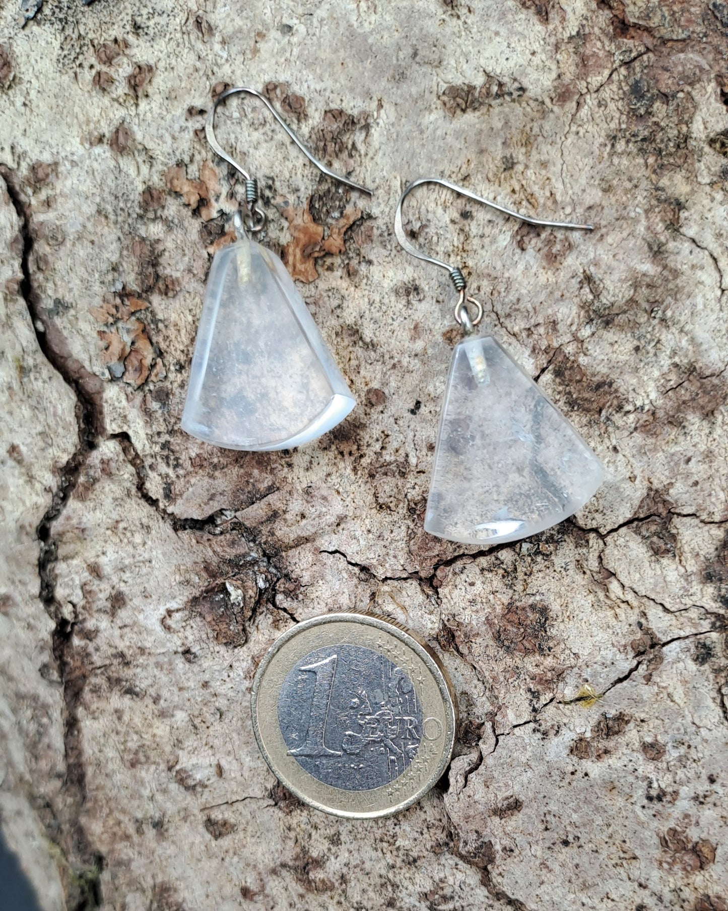 Boucles D'oreilles en Cristal de Roche