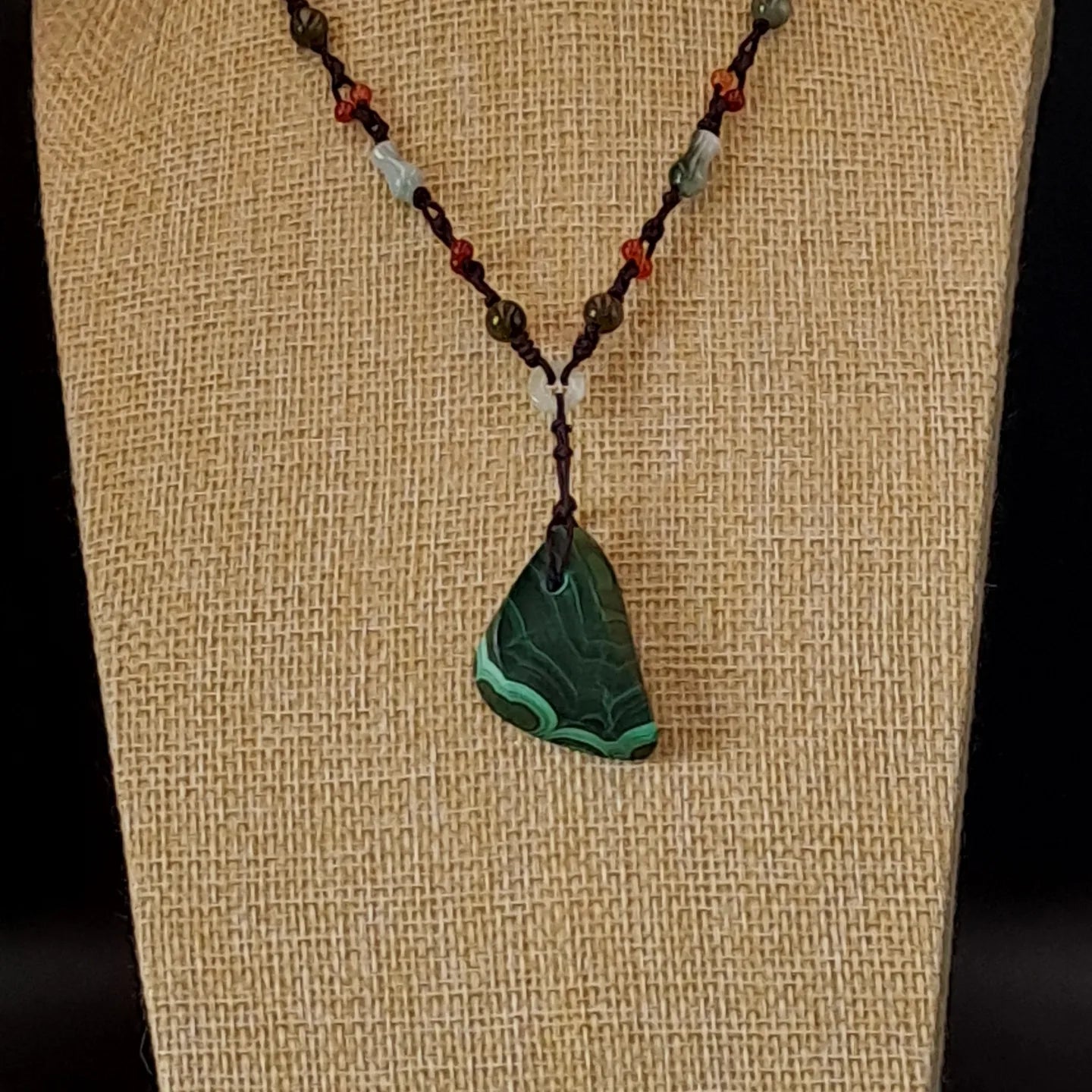 Pendentif en Malachite