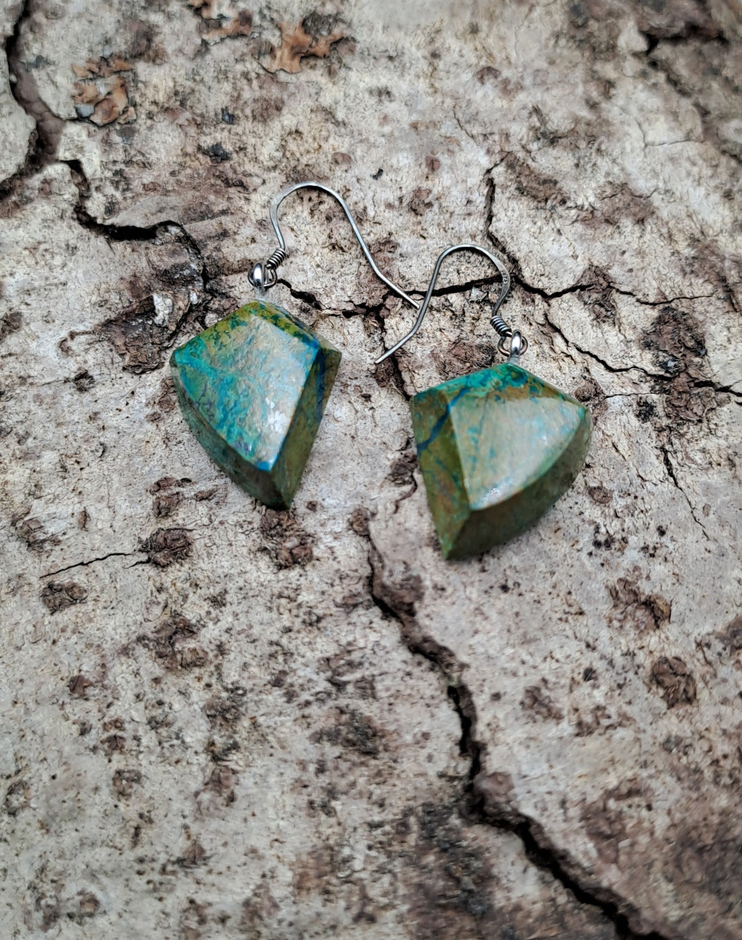 Boucles D'oreilles en Chrysocolle