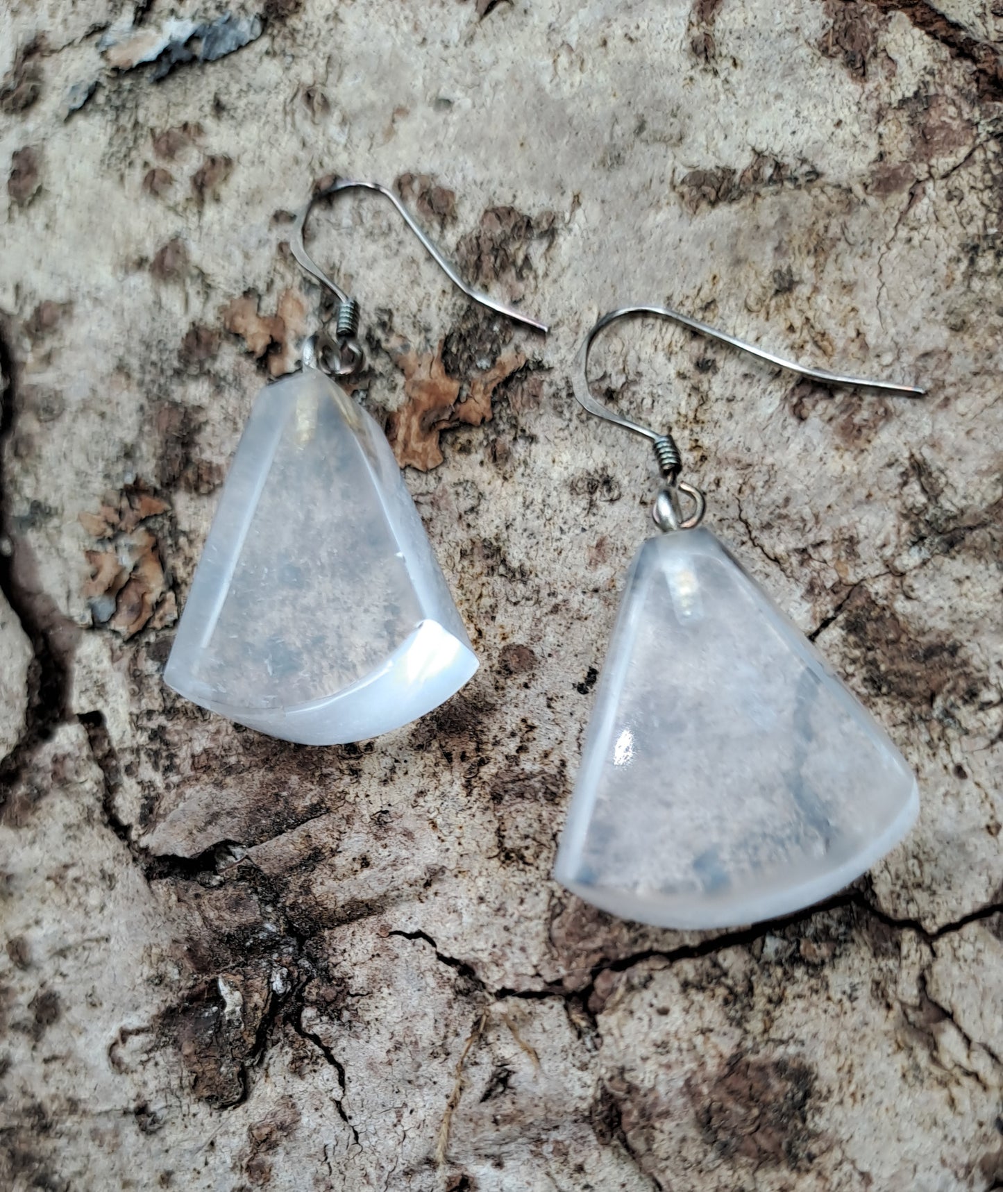 Boucles D'oreilles en Cristal de Roche