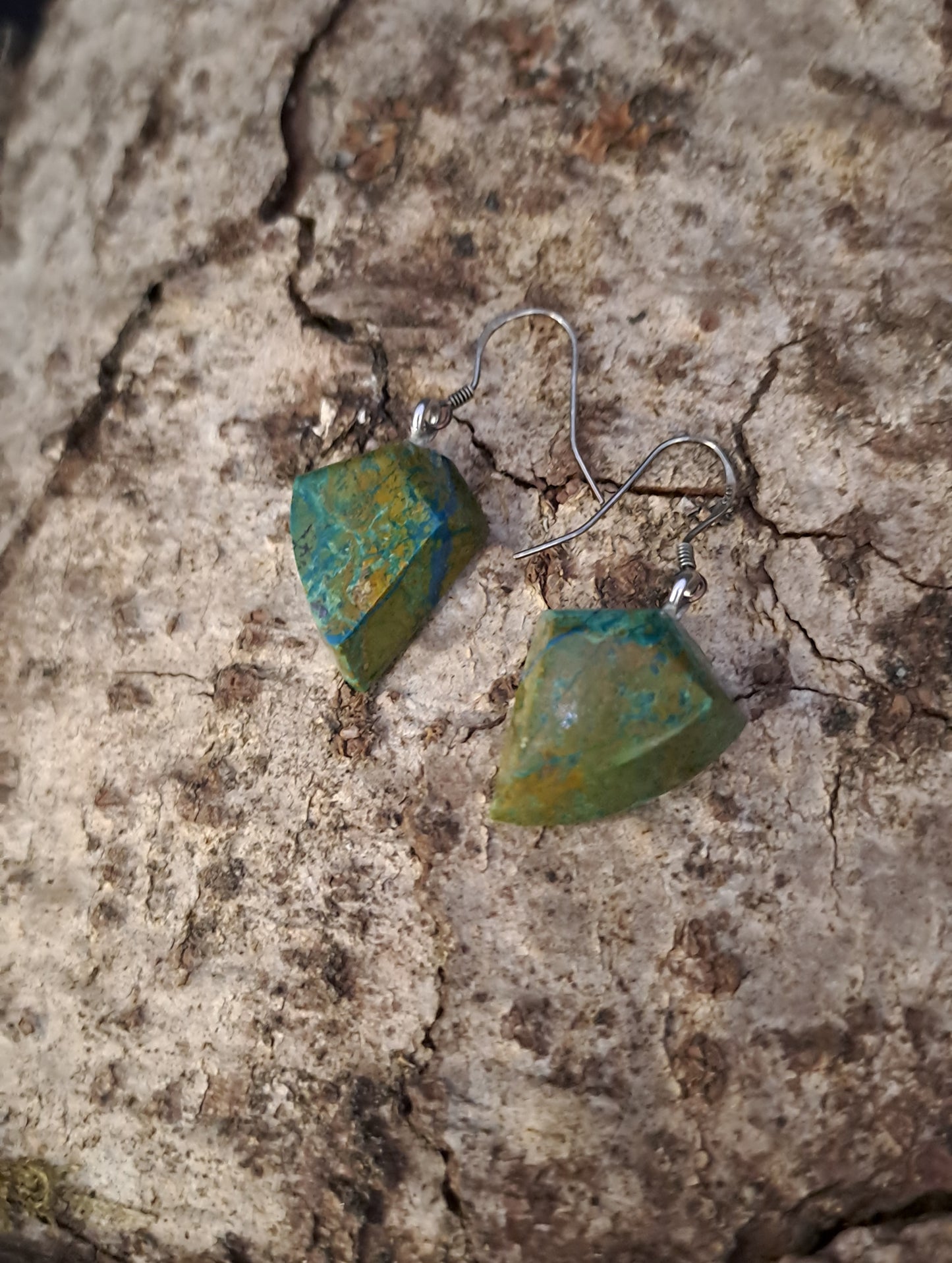 Boucles D'oreilles en Chrysocolle