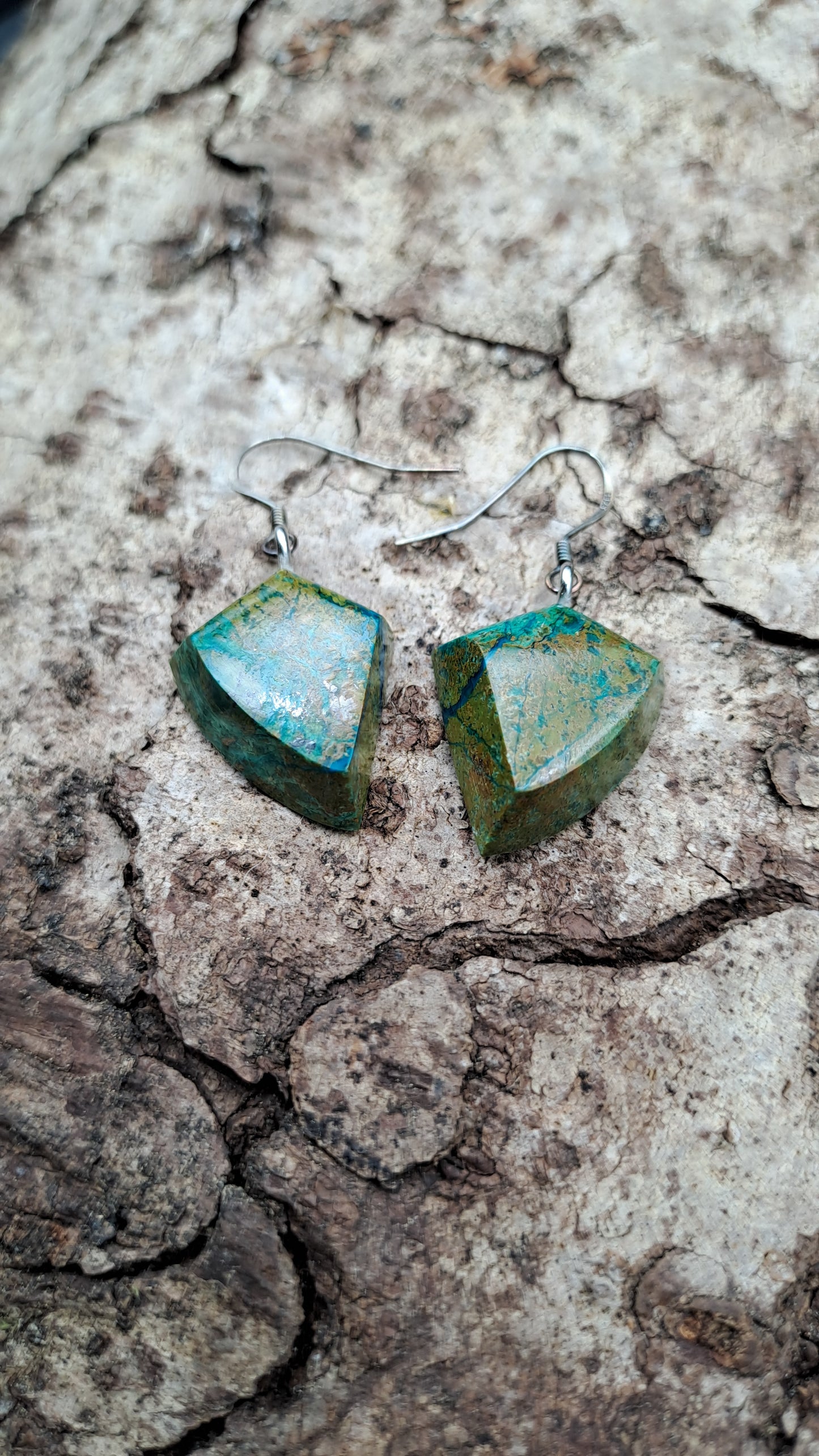 Boucles D'oreilles en Chrysocolle