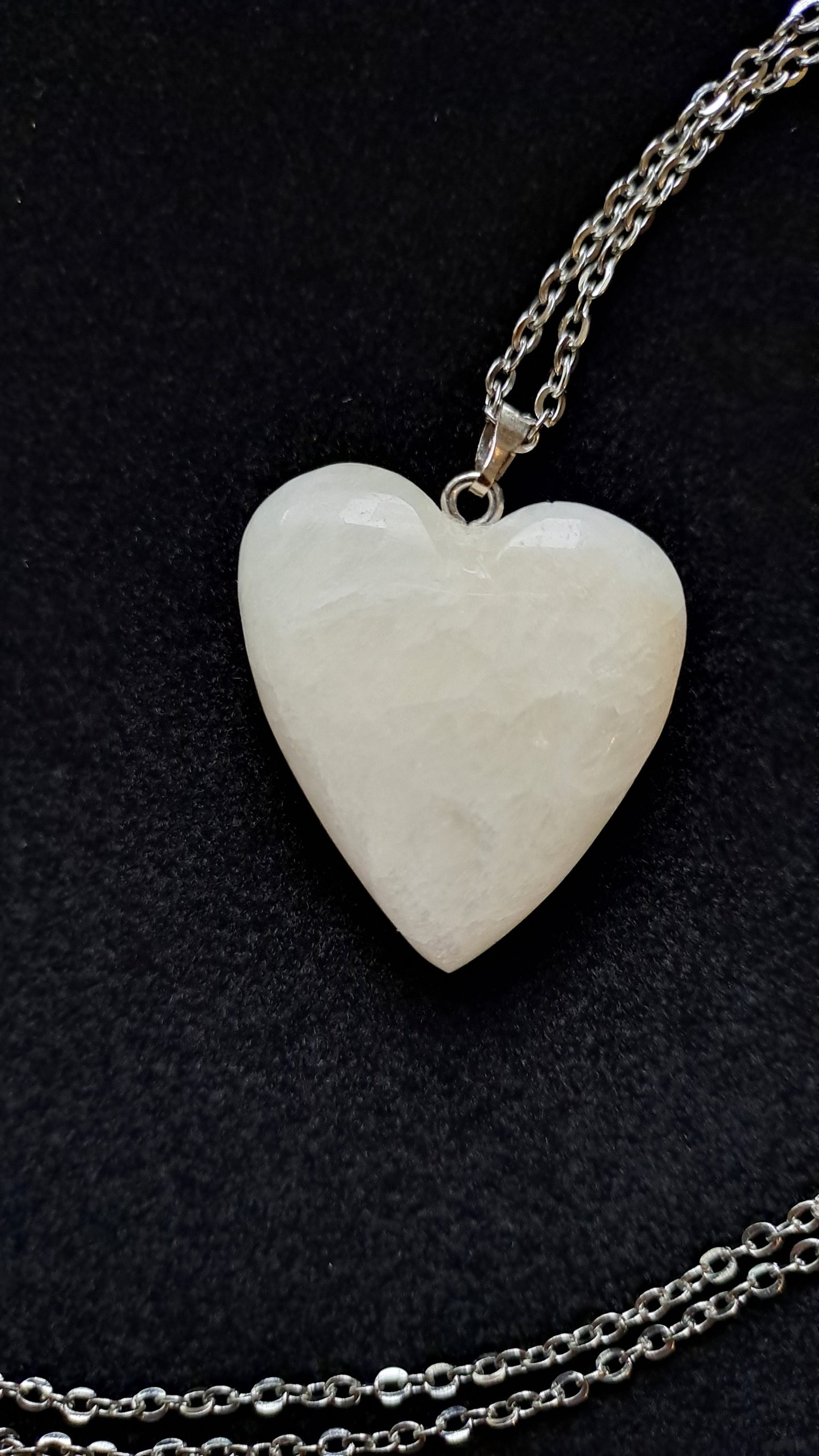 Pendentif Cœur en Manganocalcite