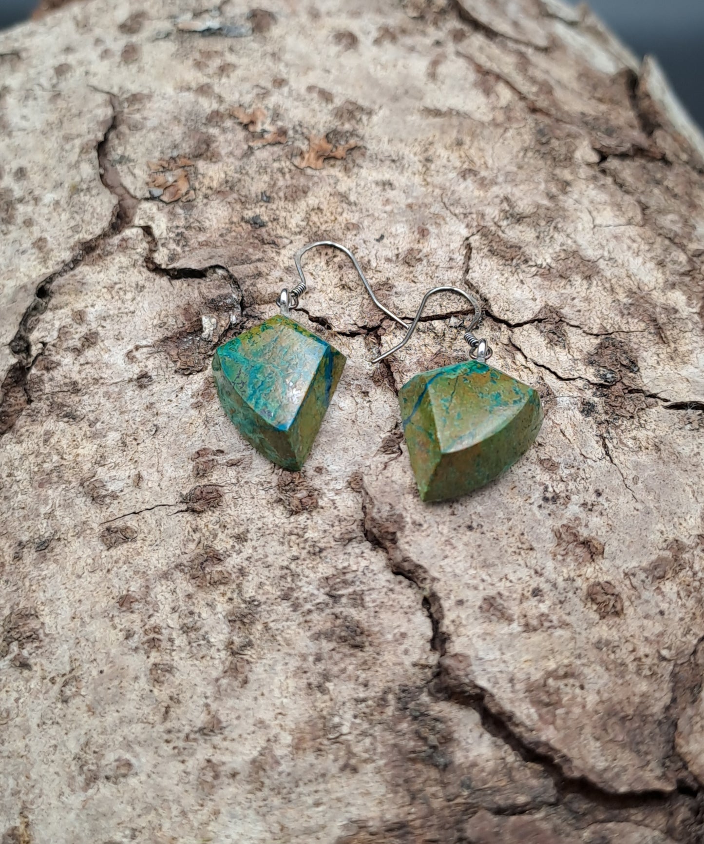 Boucles D'oreilles en Chrysocolle