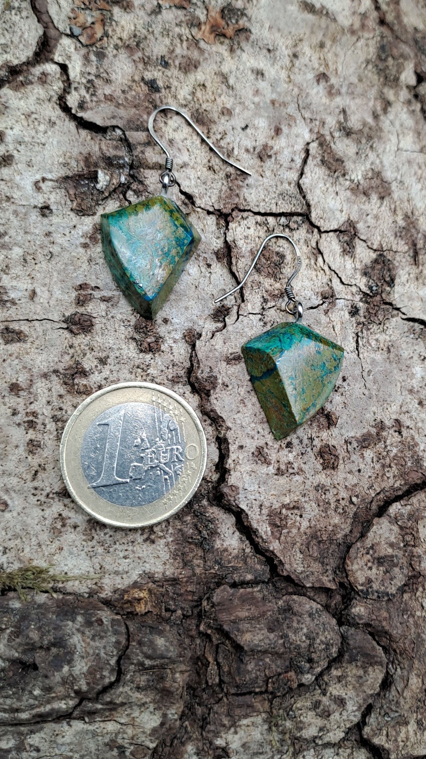 Boucles D'oreilles en Chrysocolle