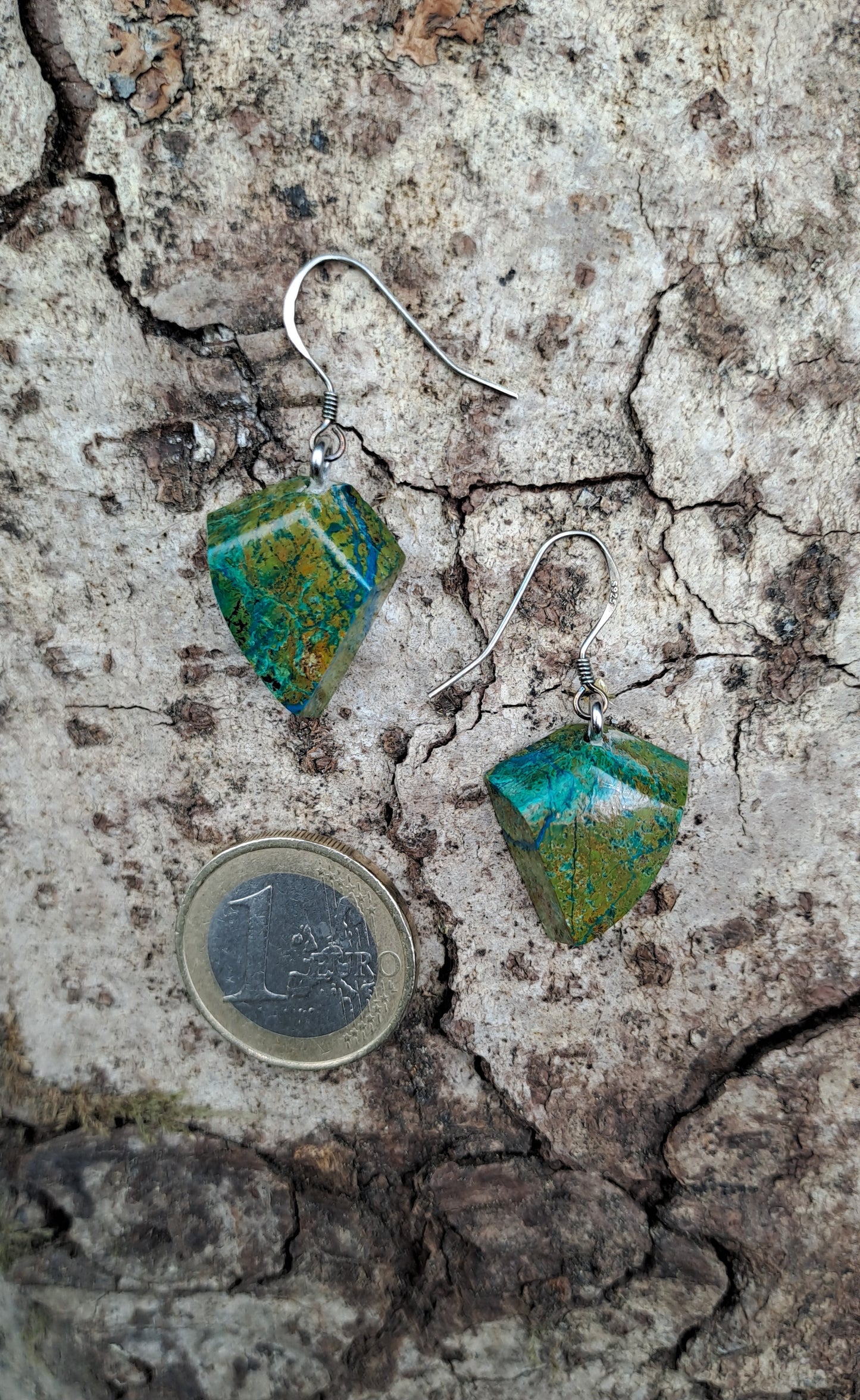 Boucles D'oreilles en Chrysocolle