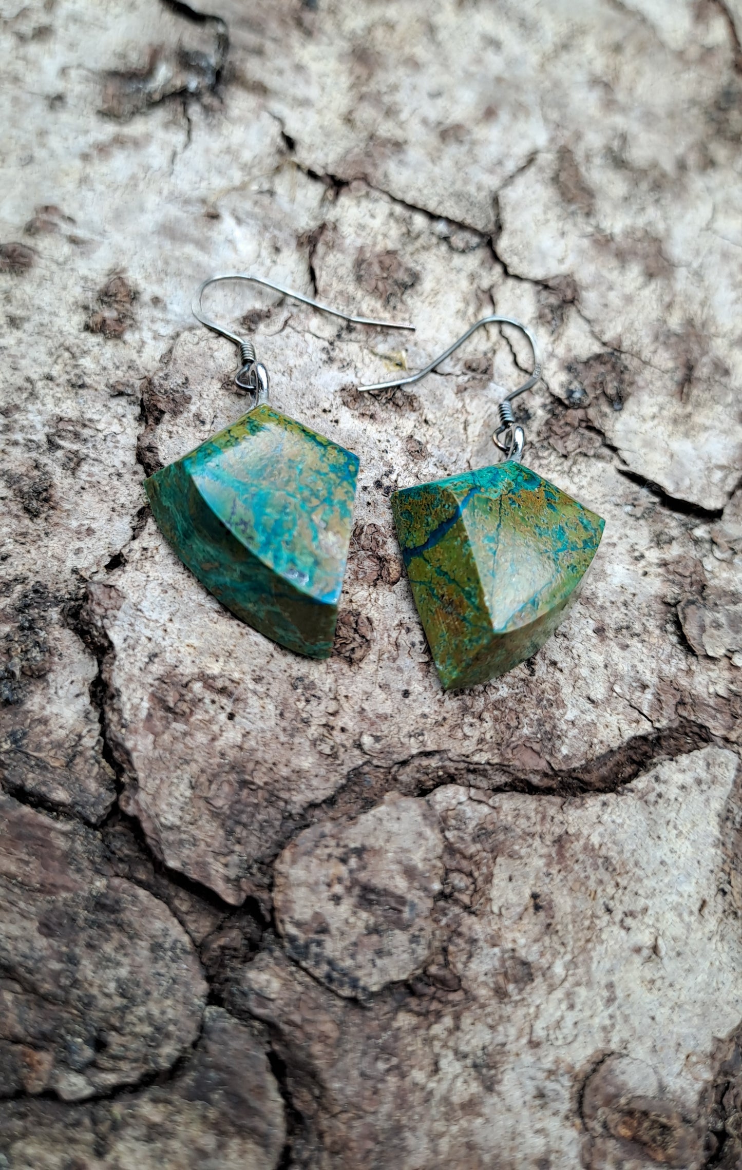 Boucles D'oreilles en Chrysocolle